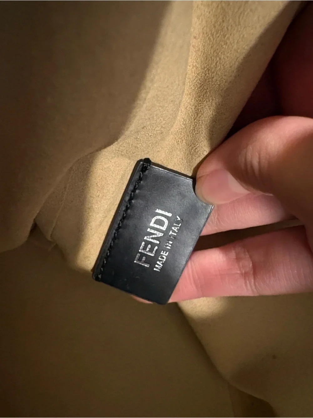 Fendi 3Jours Nude Silver Tote Leather Hand Bag
